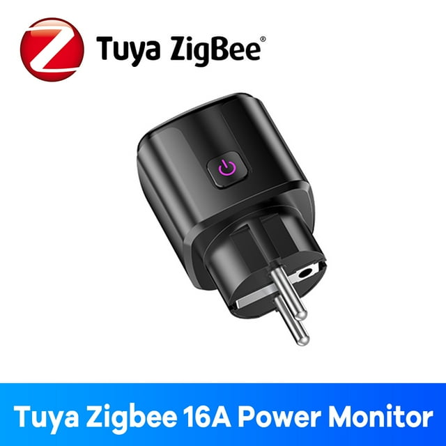 Zigbee Prise Intelligente 16A UE Bluetooth Fonctionne avec Alexa Google Home Tuya Application Télécommande Moniteur Temps Énergie pour Prise Électrique