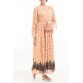 thumbnail image 2 of Women's Long Dress ORANGE PRINTED, 2 of 3