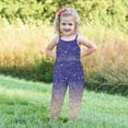 thumbnail image 3 of Lilgiuy Toddler Baby Girl Jumpsuit Cute Gradient Galaxy Print Sleeveless Romper Backless Strap Harem Pants One Piece Summer Clothes Outfit for Birthday Party(Purple,5-6 Years), 3 of 4
