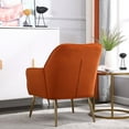 thumbnail image 4 of YesFashion Accent Chair Wide Armchair Single Sofa Upholstered Chair Solid Wood Frame Velvet Sherpa Armchair for Home, Office, Living Room, Bedroom, Lounge, 4 of 9