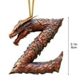 thumbnail image 5 of FIAOIRN Christmas Tree Ornaments,Dragon Hanging Ornament,26 Letter Christmas Decorations,Mini Monogram Xmas Hanging Decorations for Party Gifts DIY Decor On Clearance, 5 of 5