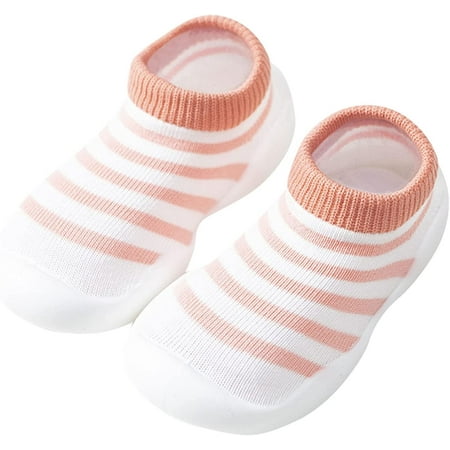

QWZNDZGR Indoor/Outdoor Toddler Slipper Cotton Mesh Toddler Ankle Socks Baby Socks Anti Skid Rubber Soft Sole Slippers