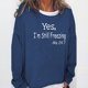 thumbnail image 1 of Pntutb mujeres de gran tamaño texto divertido letra impresa cuello redondo manga larga suelta solo sudadera tops pulóver blusa Pntutb Pntutb-2445, 1 of 3