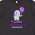 thumbnail image 4 of Inktastic I Support Alzheimer's Awareness Elephant with Balloon Youth T-Shirt, 4 of 5
