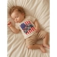 thumbnail image 4 of BemeyourBBs Toddler Baby Boy Girl 4th of July T Shirts Outfit Patriot Independent Day Clothes American Flag Truck Printed Crew Neck Short Sleeve Summer T Shirt Pullover Tee Tops, 4 of 9