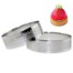 thumbnail image 2 of Molde circular perforado de acero inoxidable de 7 cm para tartas, mousse, tartas, quiche, con agujeros, herramientas para hornear., 2 of 8