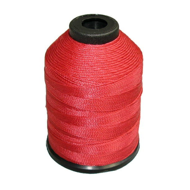 Tex 70 Premium Bonded Nylon Sewing Thread #69 for Leather - Red
