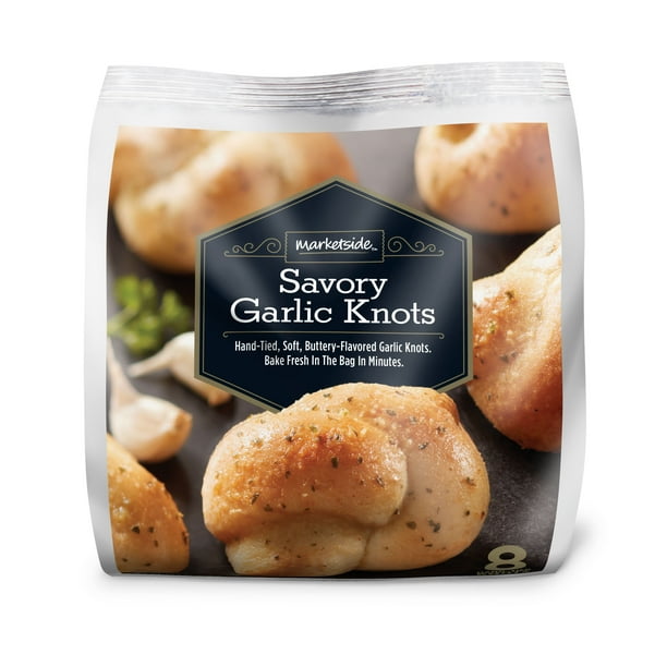 Marketside Savory Garlic Knots 10 4 Oz 8 Count Walmart Com Walmart Com