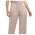 thumbnail image 2 of Anne Klein Petite Wide Leg Pull On Satin Pants Light Coffee 12P, 2 of 3