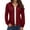 Wine, variant on Oplxuo Zip Up Hoodies for Women Long Sleeve Basic Sweatshirts Jacket 2025 Fall Winter Hooded Outerwear with Pockets