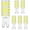 Daylight White 6000K, variant on 6-Pack OHLGT G9 LED Bulbs Dimmable 6W (60W Halogen Bulb Equivalent), Warm White 3000K, 110V-130V, 500LM Bi Pin for Home Lighting,