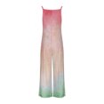 thumbnail image 5 of Lenpel Overalls for Women Loose Sleeveless Spaghetti Strap Tie Dye Wide Leg Jumpsuits Bib Casual Rompers with Pockets, 5 of 6