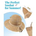 thumbnail image 4 of Beach Hats for Women, Wide Brim Sun Straw Hat for Women, Sun Hat UPF 50+ UV Protection, 4 of 5
