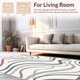 thumbnail image 2 of ODIKA 8'x10' Machine Washable Non-Slip Area Rug, Flowing Wave Ripple Contemporary Abstract Art High Traffic Rug, Beige, 498424, 2 of 7