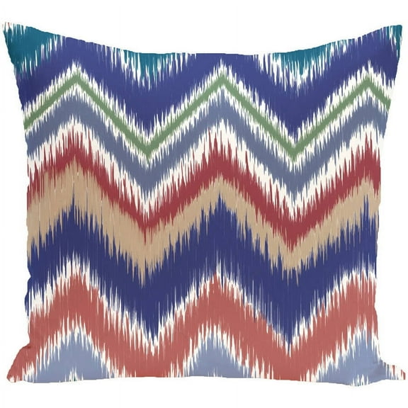 Simply Daisy 16" x 16" ikat-arina Chevron Stripes Print Pillow
