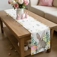 thumbnail image 6 of Easter Bunnies Table Runner 90 Inches Long for Kitchen Dining, Spring Eucalyptus Daisy Easter Eggs Dresser Scarf Farmhouse, Dining Table Decorations for Wedding/Parties, 13 x 90 In, 6 of 8