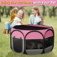 thumbnail image 4 of Corral para Perros para Descanso en Interiores, Corral Pequeño para Mascotas, Tienda para Gatos y Cachorros de hasta 10 Lb, Corral de Viaje de 29 Pulgadas Transpirable para Mascotas, 4 of 9