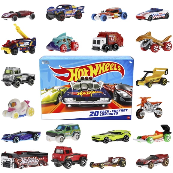 Vehículos de Juguete Mattel Hot Wheels Paquete de 20 Autos Sorpresa