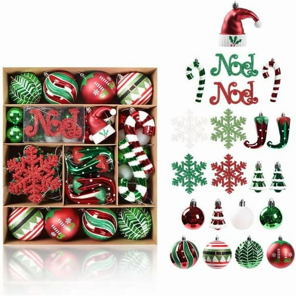 SHANJIA 70 Pcs Christmas Ornaments, Dessert Ornaments for Christmas Tree Hanging Cupcake Donut Candy Christmas Tree Ornaments for House Xmas Tree Party Holiday Supplies