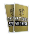 thumbnail image 4 of Batteries Sold Here  24" x 36" Double Sided A-Frame Sidewalk Sign, Includes 2 Plastic Inserts | Foldable Portable White Signicade Sandwich Board Signs, 4 of 5
