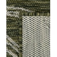 thumbnail image 5 of Unique Loom Outdoor Botanical Collection Area Rug - Leaf (10' x 13' 1" Rectangle Green/Ivory), 5 of 6