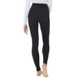 thumbnail image 3 of 32 DEGREES Women's 2 Pack Performance Ultra Light Thermal Baselayer Legging Pant, Black/Black, Medium, 3 of 3