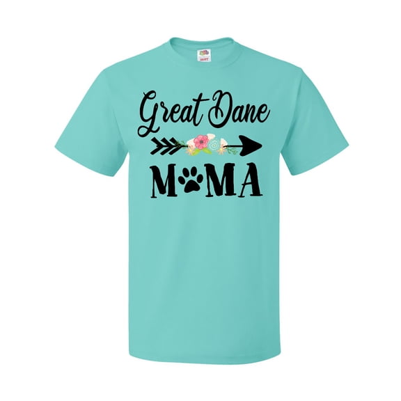 Inktastic Great Dane Mama with Flowers and Arrow T-Shirt