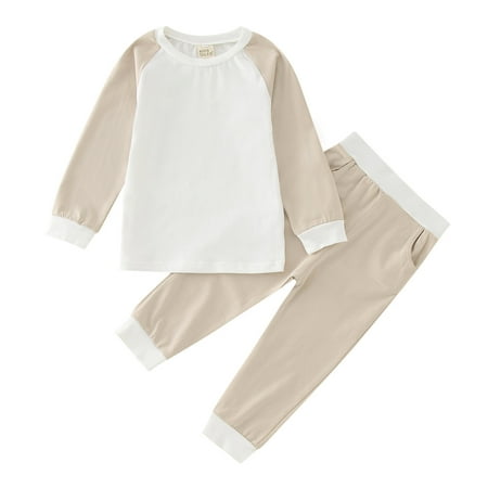 

KI-8jcuD Romper Short Sleeve Neutral Outfits Jumpsuit Toddler Girls Boys Winter Long Sleeve Tops Pants 2Pcs Outfits Clothes Set For Babys Clothes Underwear Set Girls New Born Outfit Female Ba