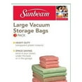 thumbnail image 4 of Sunbeam Large Vacuum Storage Bags Heavy Duty Plastic 3 Count Clear, 3 Pack, 4 of 8