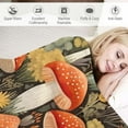 thumbnail image 3 of ONETECH Mushroom Throw Blanket Fleech Blanket Retro Floral Fall Flower Thanksgiving Soft Fuzzy Blanket Cozy Warm Blankets for Sofa Couch Bed Lightweight Cover Living Room Bedroom Decor, 3 of 6