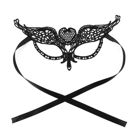 - Women Heart Shaped Venetian Fancy Party Bar Dress Eyepatch Eyemask Lace Eye Mask