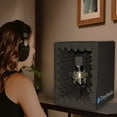 thumbnail image 6 of Portable Vocal Booth with Thick Acoustic Foam, Foldable Microphone Isolation Shield for Studio Recording, 6 of 6