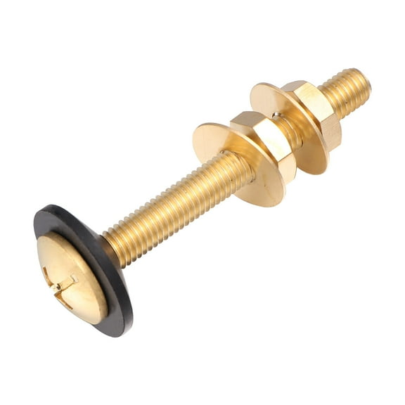 Raindrops 2Pcs Toilet Seat Hinge Bolts Kit for Toilets with Brass