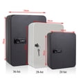 thumbnail image 3 of Storage Cabinet Car Home Security Lockable Key Safe Box Office Combination Lock Password Wall Mounted Resettable Code Metal ,Easy Installation, 3 of 7