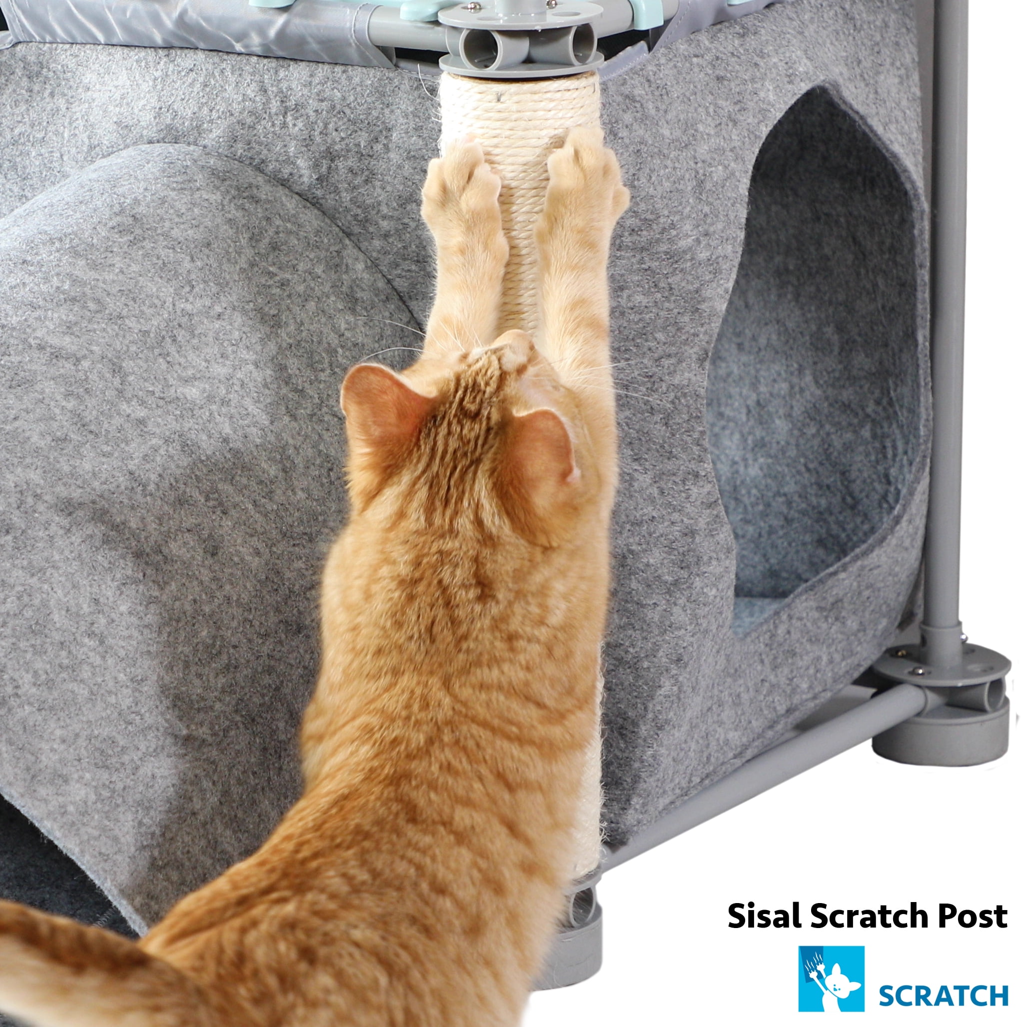 Kitty City Sisal-Ersatzpfosten Für Kratzbäume (3er Pack) – Natürlicher Sisal, Für Modulare Katzenmöbel