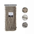 thumbnail image 2 of Inspired Home  Machine Washable  Honeycomb Throw, 50"x60", Brown, 2 of 5