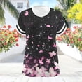 thumbnail image 5 of Otvok Ladies Shirts Women's Plus Size Tops V Neck Short Sleeve T-Shirts Summer Tees Casual Loose Fit Tunic Tops, 5 of 6