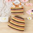 thumbnail image 2 of Child Girls 4-10T 2PC Summer Outfit Set Lovely Bow Tank Top + Casual Shorts Gibobby,5-6 Years,Yellow, 2 of 5