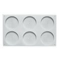 thumbnail image 2 of Ludlz Cake Mold Reused Easy to Release Food Grade Soft Make Ice Bake Silicone Six Cookie Mold Bakeware Tools, 2 of 7