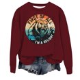 thumbnail image 3 of TINZ Sweat à Capuche Décontracté pour Femmes, Col Rond, Imprimé Animal, Veste Festive pour Adolescentes, 3 of 3