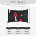 thumbnail image 4 of Sikiie Amanita Mushroom Print Plush Pillow Cover, Wrinkle-proof and Stain-resistant Pillow Protector without Pillow Core, Home Decoration-20"x30", 4 of 6