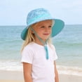 thumbnail image 5 of Xfvqtps Kids Summer Sun Hat Boys Girls Bucket Hat Adjustable Strap Wide Brim Beach Breathable Sun Protection Hat, 5 of 9