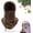 Dark Brown, variant on Hood Ski Mask,Winter Fleece Hood Ski Mask for Women Men,Drawstring Face Cover Hat Coldproof Warm Cap Scarf