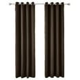 thumbnail image 3 of Innerwin Rideau Occultant pour Fenêtre à Oeillets Rideaux pour Fenêtres Isolés Thermiquement Chambre Luxueux Assombrissants Draperies Écoénergétiques Salon Intimité Protection UV Moderne Brun Foncé L:52"Xh:84 Pouces, 3 of 3