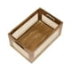 thumbnail image 3 of Cesta de madera tejida, caja de almacenamiento de madera, caja de almacenamiento con cajón, rústica decorativa S, 3 of 8