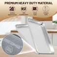 thumbnail image 3 of 6 Pack Half Size Aluminum Baking Sheet Pans for Oven Freezer, 18" x 13" Commercial Restaurant Pan, 3 of 10