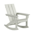 thumbnail image 2 of GARDEN Set of 4 Modern Plastic Outdoor Rocking Chairs for Patio Porch, Sand, 2 of 9
