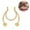 Gold, variant on 1 Pcs Nose Rings Hoop 18 Gauge Non Piercing Stainless Steel Clip On Septum Clicker Nose Hoop Ring Piercings Jewelry For Women Men