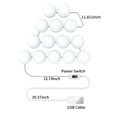 thumbnail image 2 of Mistaha 14 PCS LED Makeup Mirror Lights Smart Sensor Control Vanity Mirror Lights Bathroom Mirror Light with 1.5m USB Cable LED Strip Lights, 2 of 8