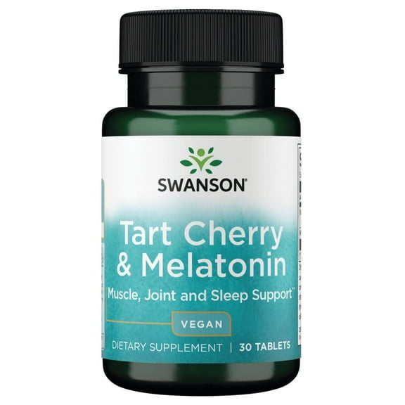 Swanson Tart Cherry and Melatonin 30 Tablets